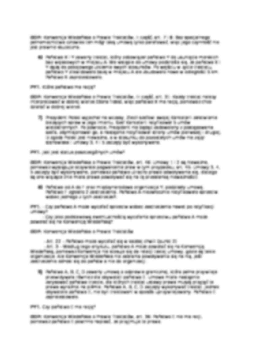 Prawo międzynarodowe - kazusy - ćwiczenia  - strona 2
