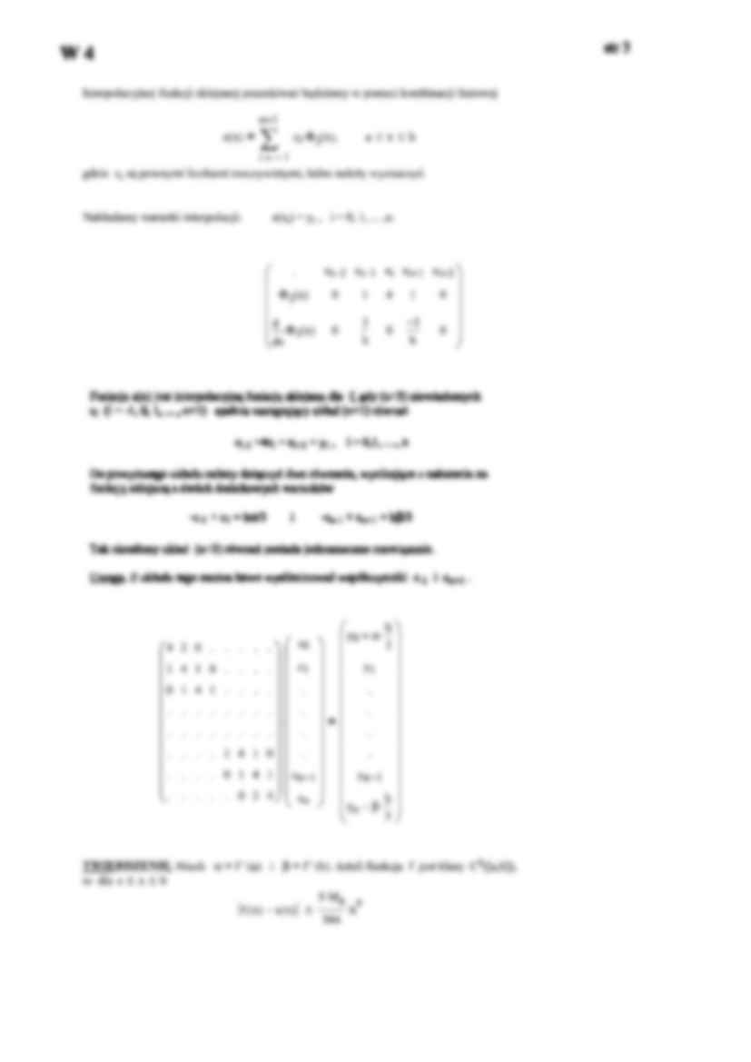 Interpolacja funkcjami sklejanymi - omówienie - strona 3