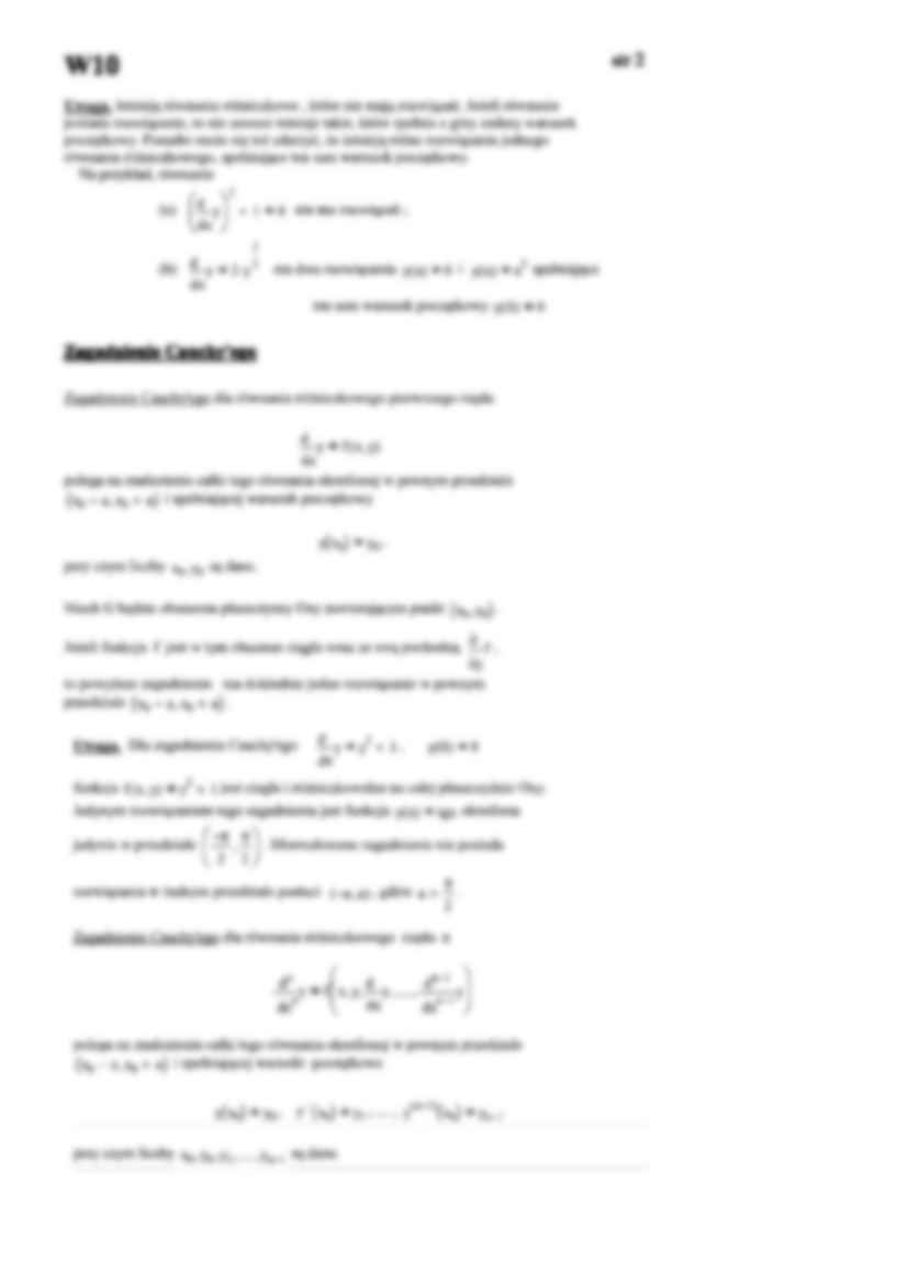 Zagadnienie Cauchy'ego - przybliżone rozwiązywanie - strona 2