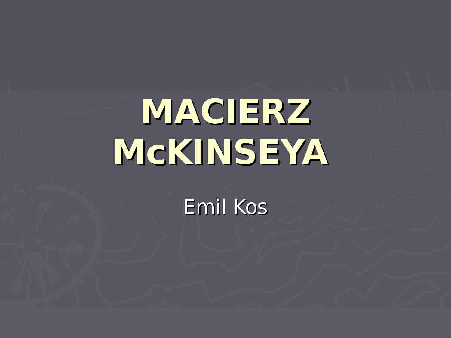 Macierz McKinseya - strona 1