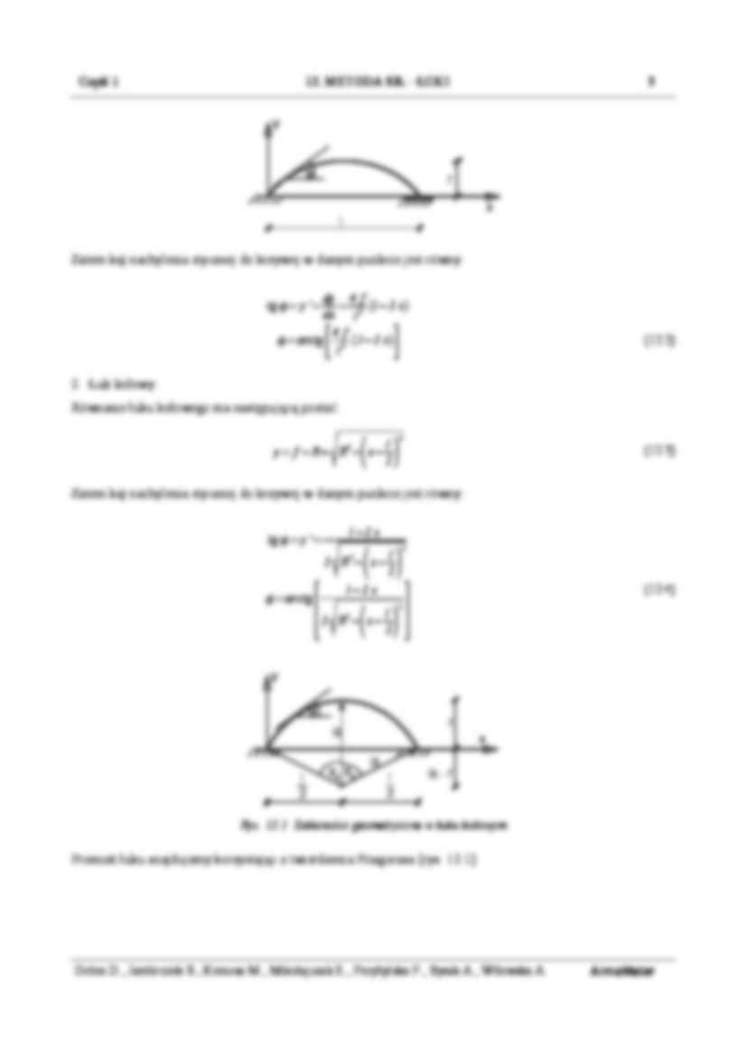 Metoda sił-  Opis matematyczny  układów - strona 2