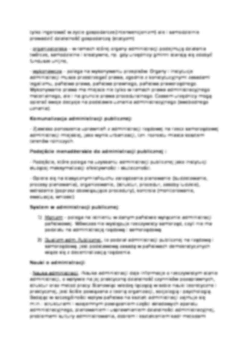 Pojęcie i podstawowe funkcje administracji publicznej - wykład - strona 3