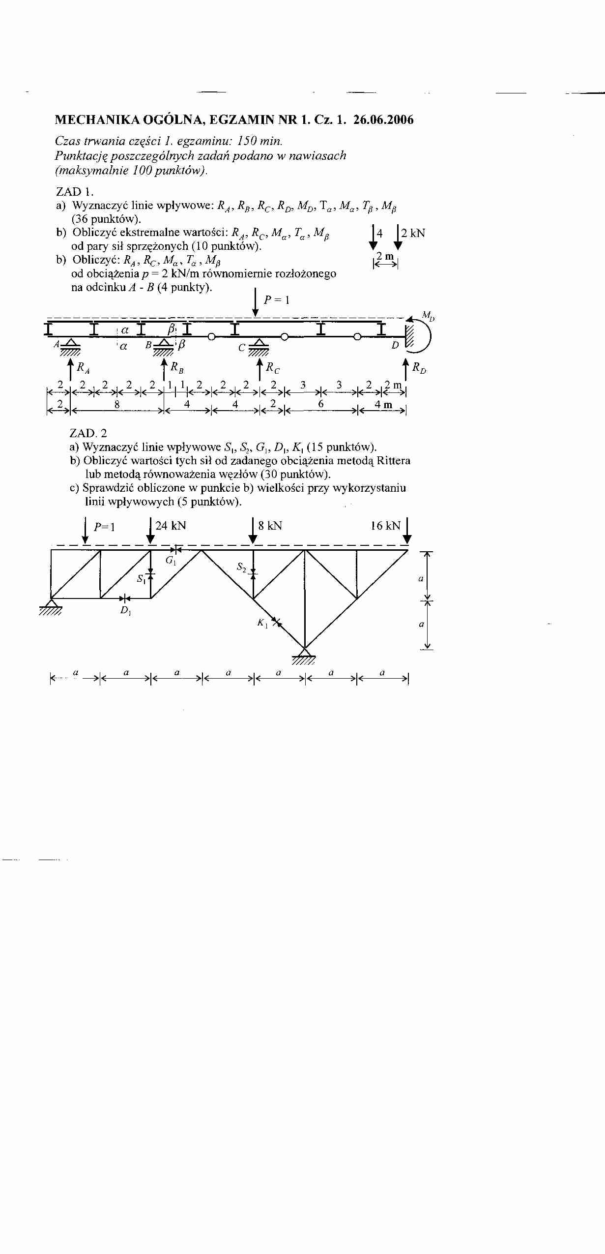 Mechanika ogóna-egzamin - strona 1