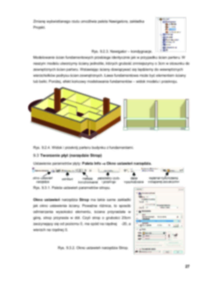 MODELOWANIE ARCHICAD - Modelowanie kondygnacji fundamentów, ściany i ławy fundamentowe - strona 2