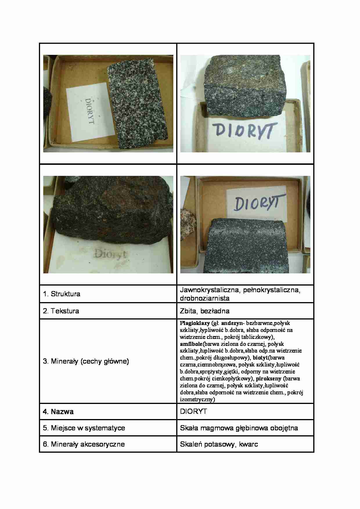 Dioryt - Struktura - strona 1