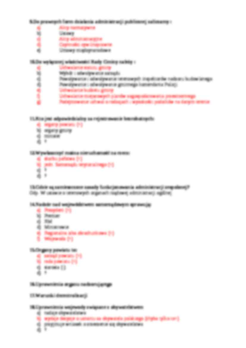  Prawo administracyjne -  Egzamin zestaw 2 - strona 2