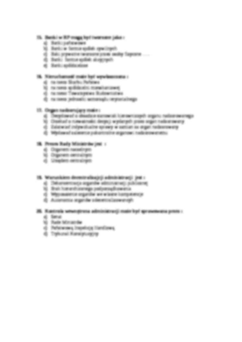  Prawo administracyjne -  Egzamin zestaw 3a - strona 3