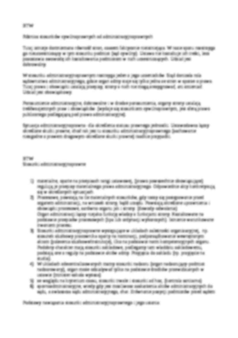  Prawo administracyjne -   Egzamin 1 - strona 2