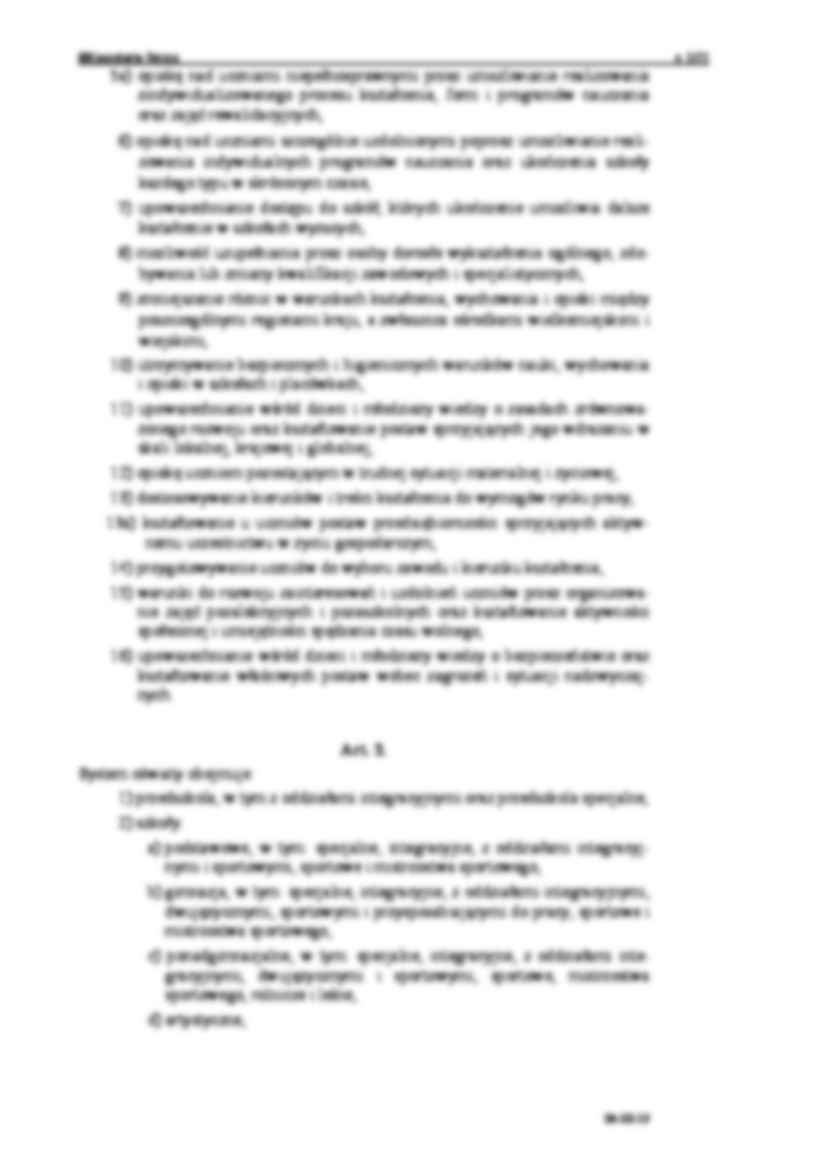 Ustawa o systemie oświaty - omówienie  - strona 2