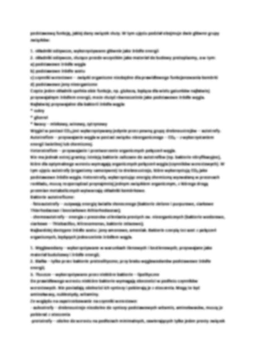 Wymagania odżywcze drobnoustrojów- laboratorium 8 - strona 3