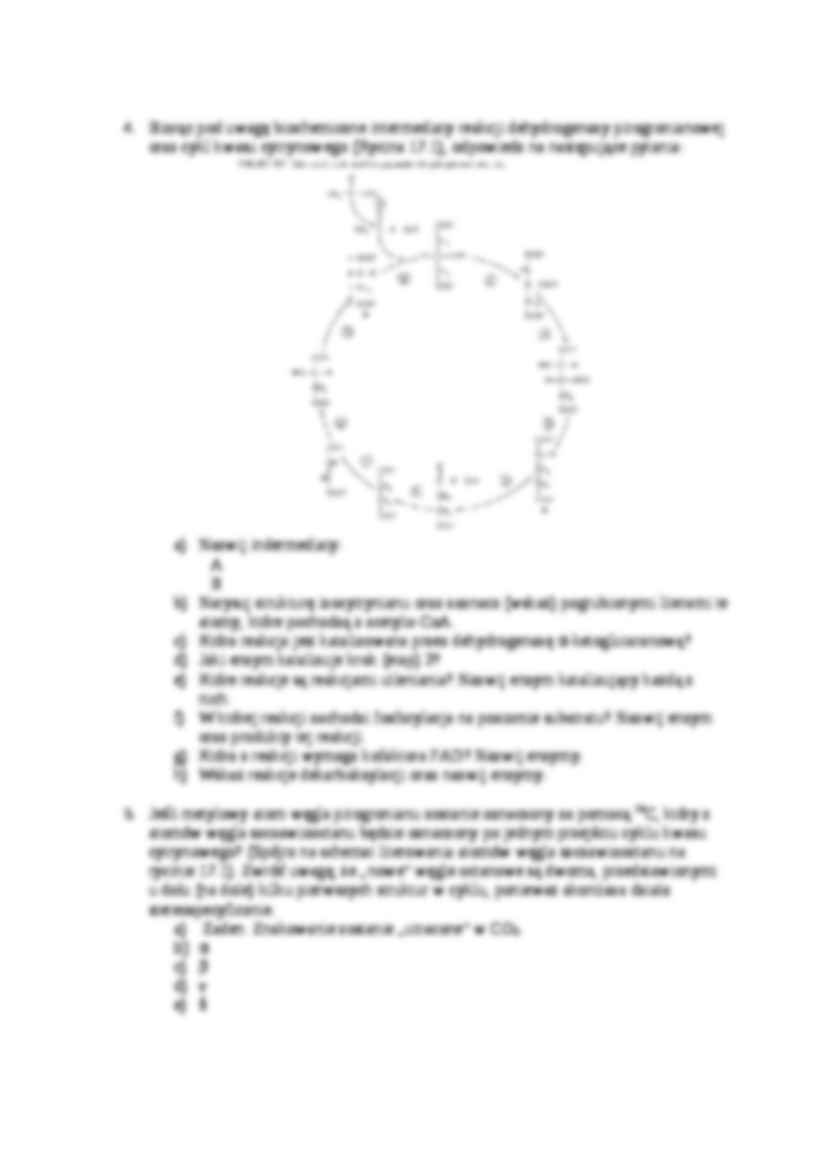 Cykl kwasu cytrynowego- zagadnienia - strona 2