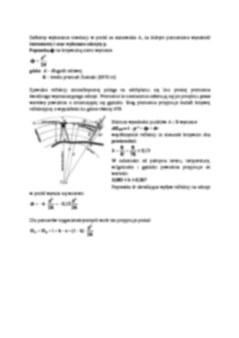Niwelacja trygonometryczna - wzór - strona 2