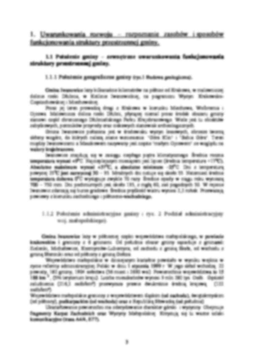 Studium uwarunkowań i kierunków zagospodarowania gminy Iwanowice- ćwiczenia - strona 3