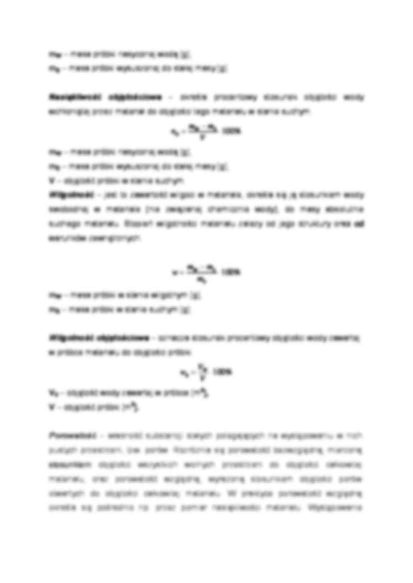 Cechy fizyko-chemiczne materiałów budowlanych- opracowanie - strona 2