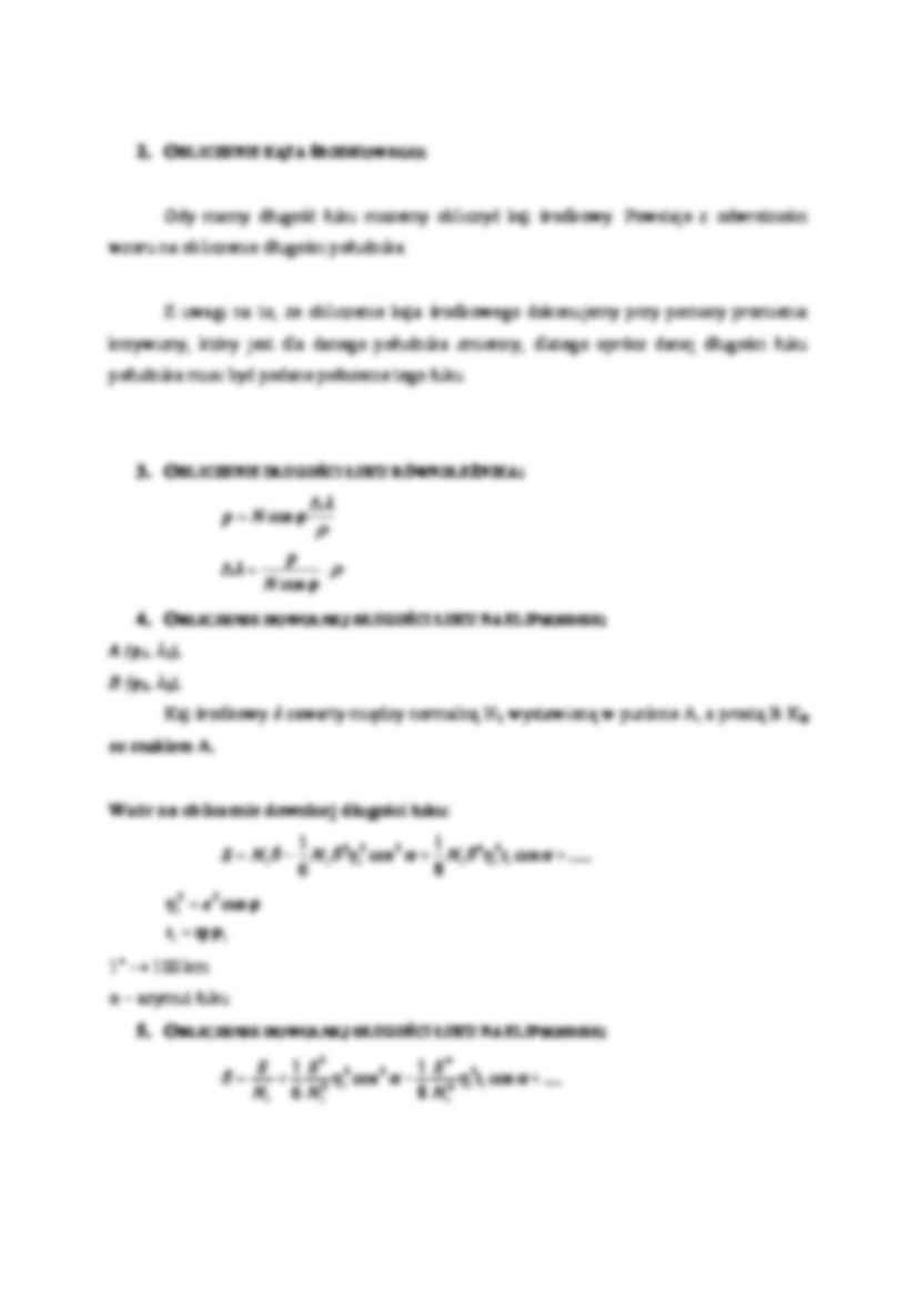 Wyznaczenie elementów elipsoidy - strona 2