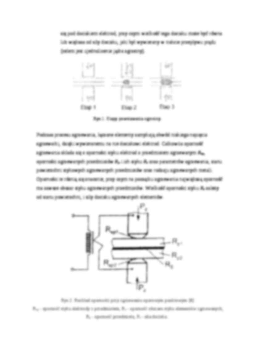 Energia cieplna w procesach zgrzewania oporowego  - wykład - strona 2