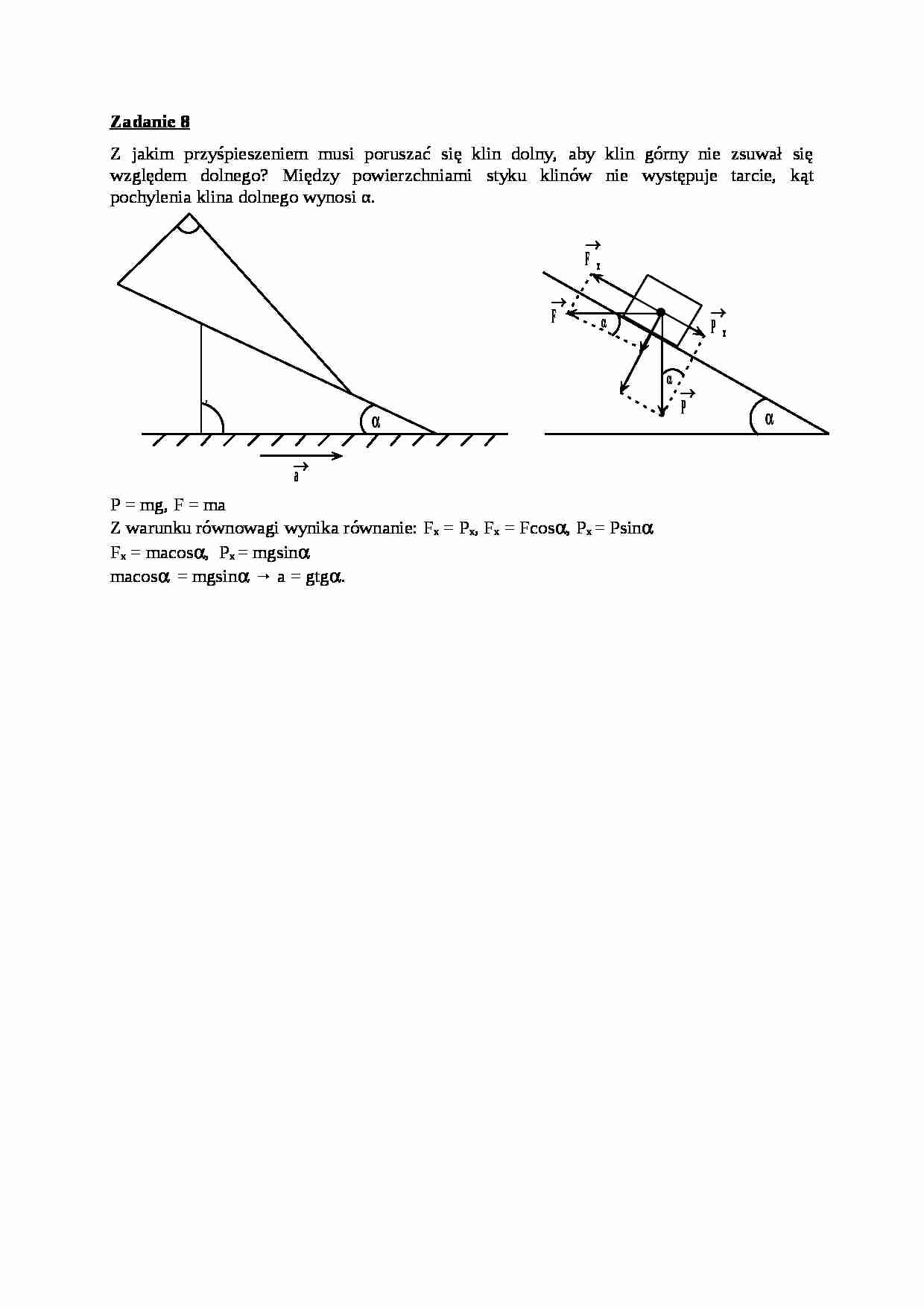 Mechanika techniczna - ćwiczenia - Opór ruchu - strona 1