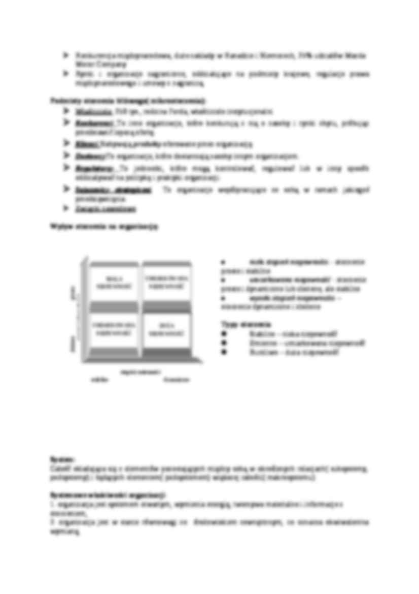 Teoria organizacji i zarządzania - Opracowanie wykładów - strona 3