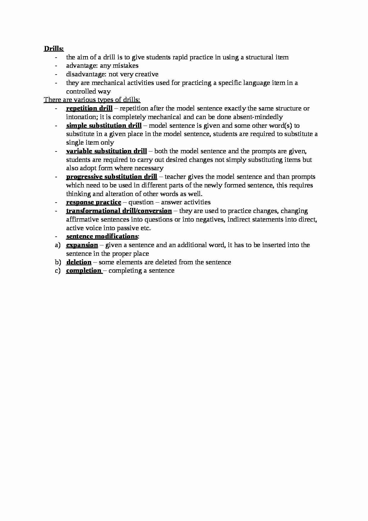 Drills-definition and types-opracowanie - strona 1