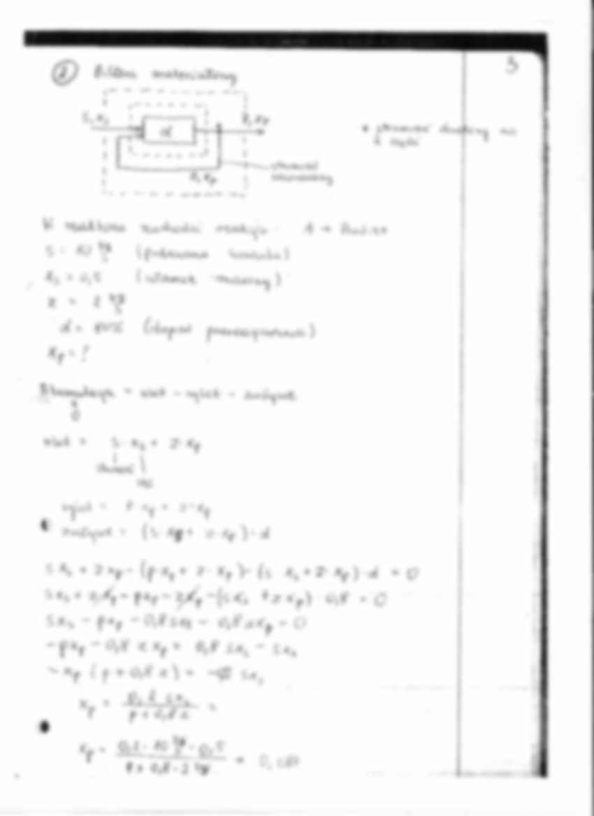 Inżynieria chemiczna - ćwiczenia - bilans materiałowy - strona 3