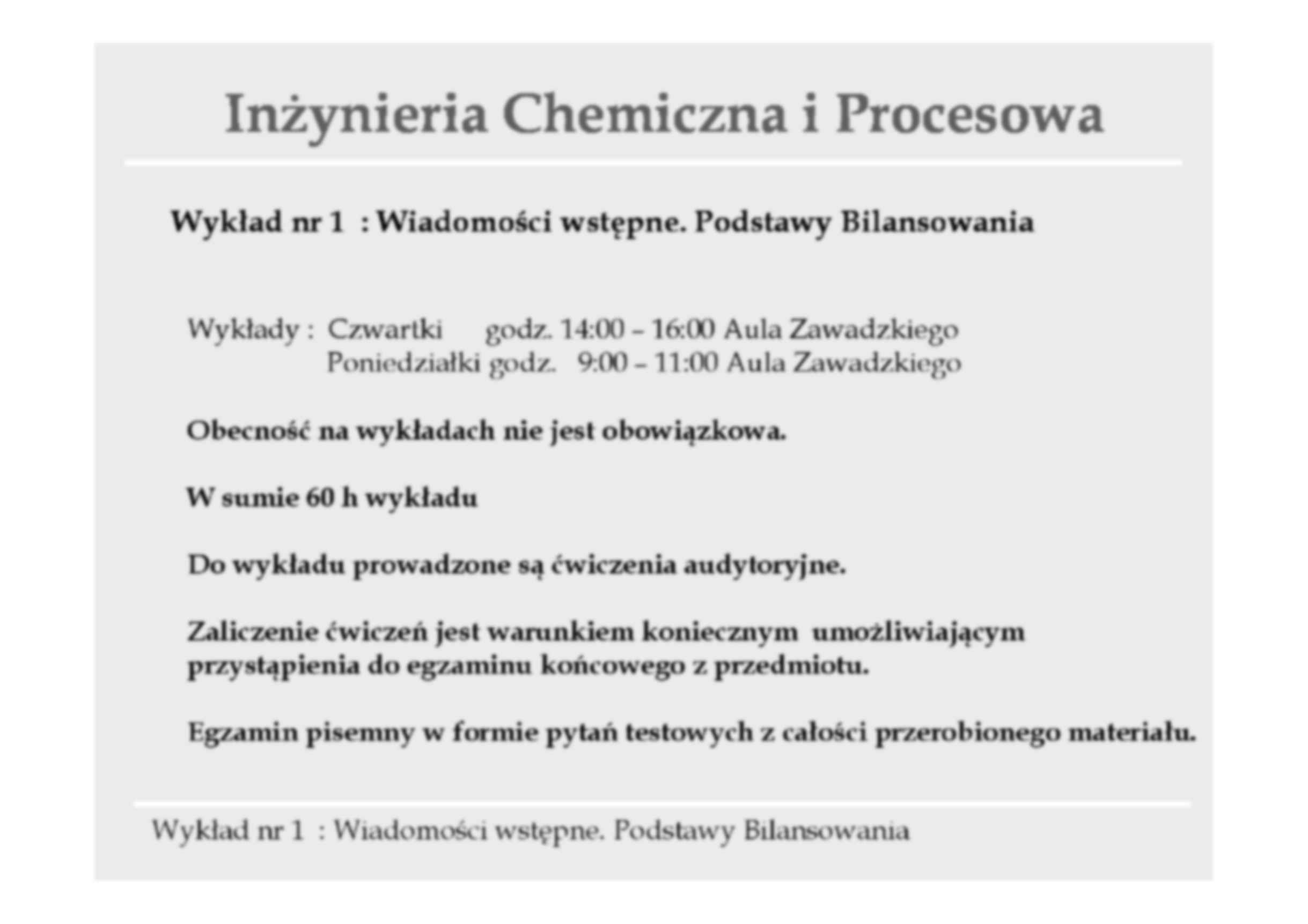 Inżynieria chemiczna i procesowa - wykład - strona 2