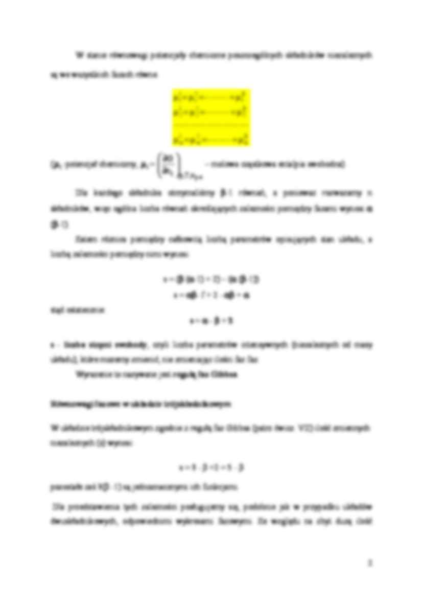 Zastosowanie reguły faz do układu trójskładnikowego - wykład - strona 2