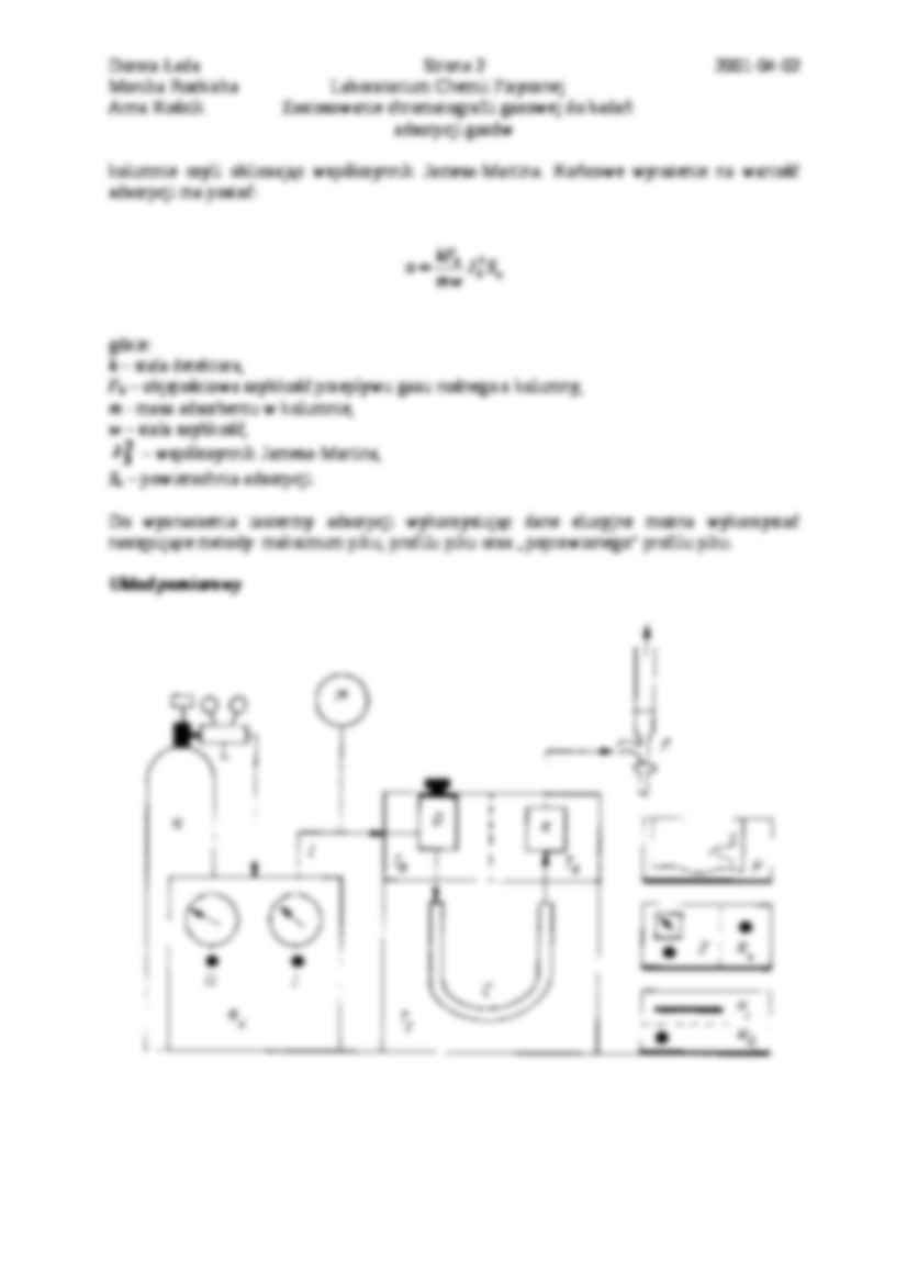 Chromatografia gazowa - sprawozdanie - strona 2