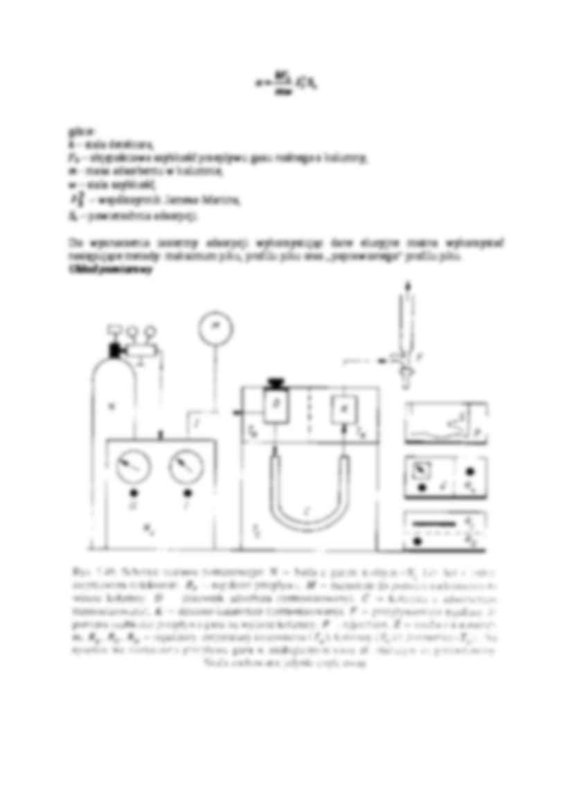   Zastosowanie chromatografii gazowej do badań  adsorpcji gazów  - sprawozdanie - strona 2
