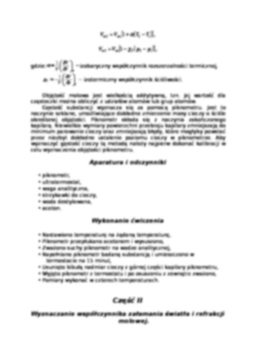 Sprawozdanie - fizykochemiczna charakterystyka substancji czystych - strona 2