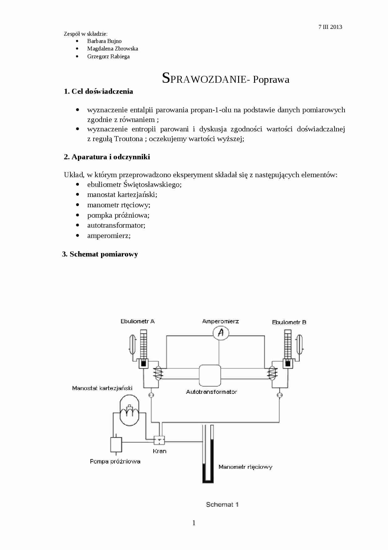 Prężność pary - wykład - Funkcja ciśnienia - strona 1