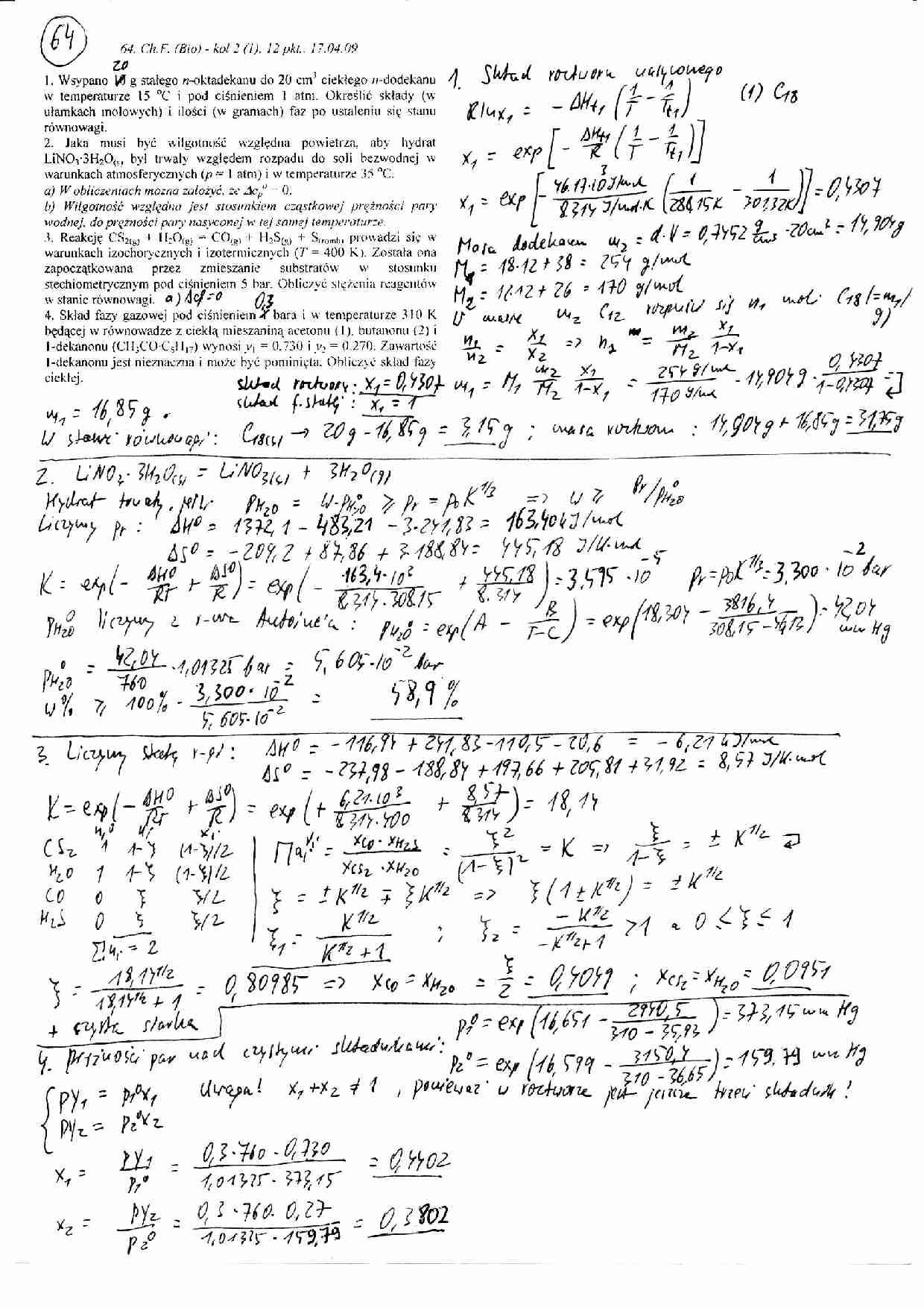 Termodynamika techniczna i chemiczna - wykład - strona 1
