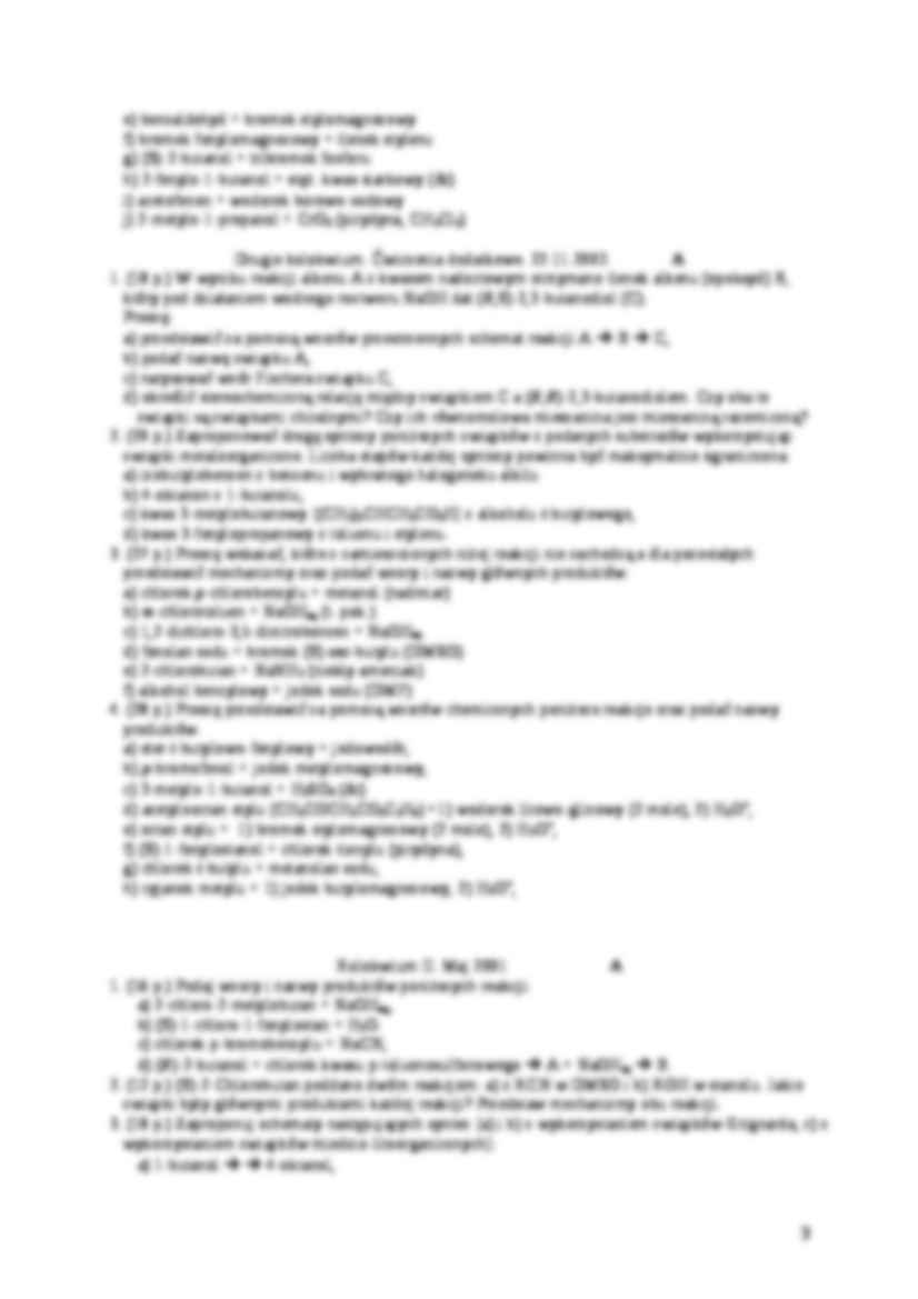 Chemia organiczna - kolokwium - alkohol - strona 3