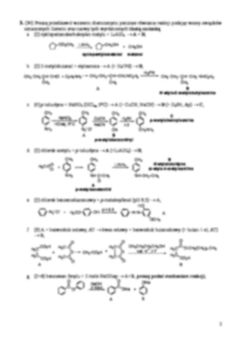   Ćwiczenia dodatkowe z chemii organicznej - addycja Michaela - strona 2