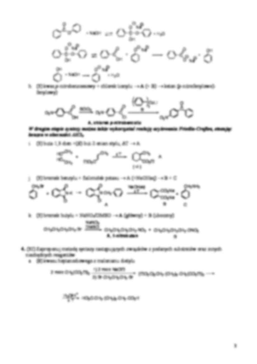   Ćwiczenia dodatkowe z chemii organicznej - addycja Michaela - strona 3