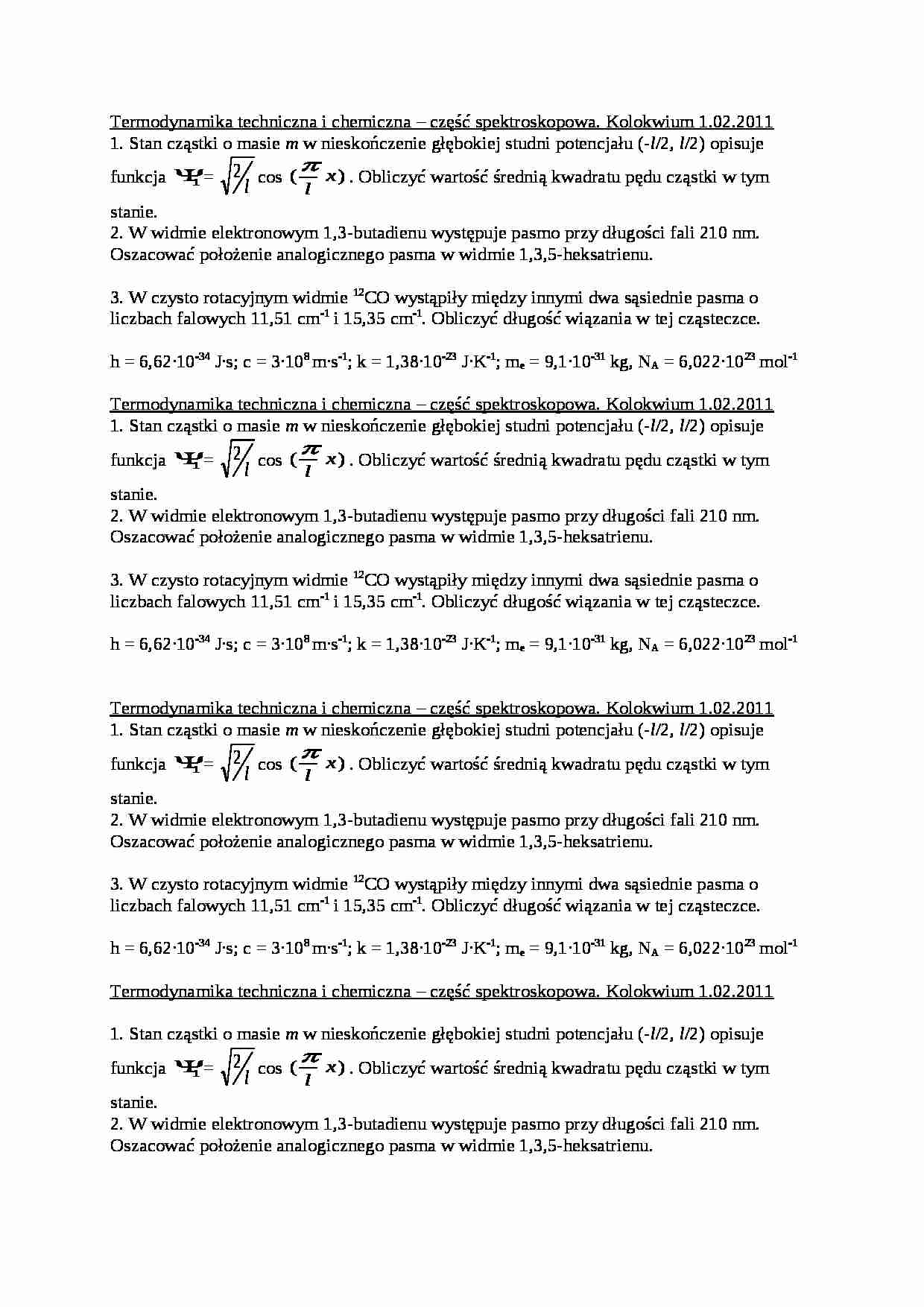 Termodynamika techniczna i chemiczna - wykład - strona 1