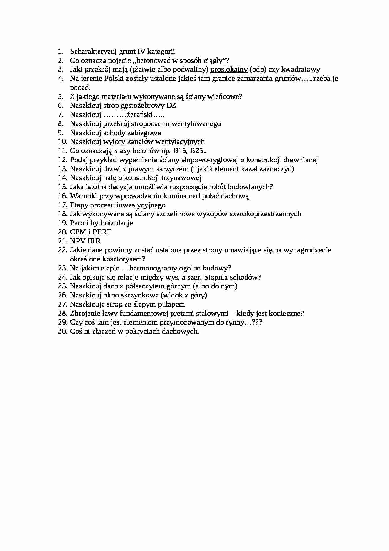 Pytania na egzamin zestaw 4 - strona 1