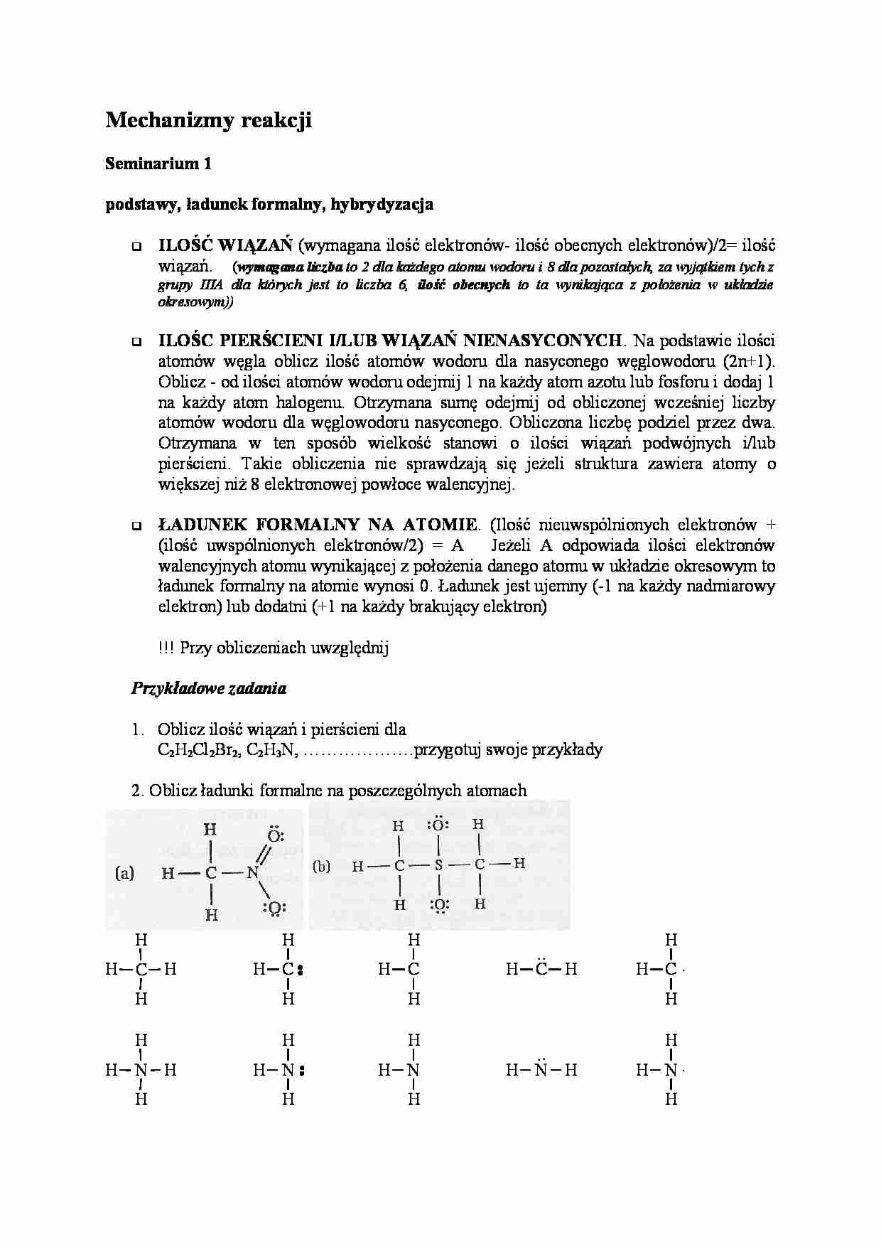 Mechanizmy reakcji-opracowanie - strona 1