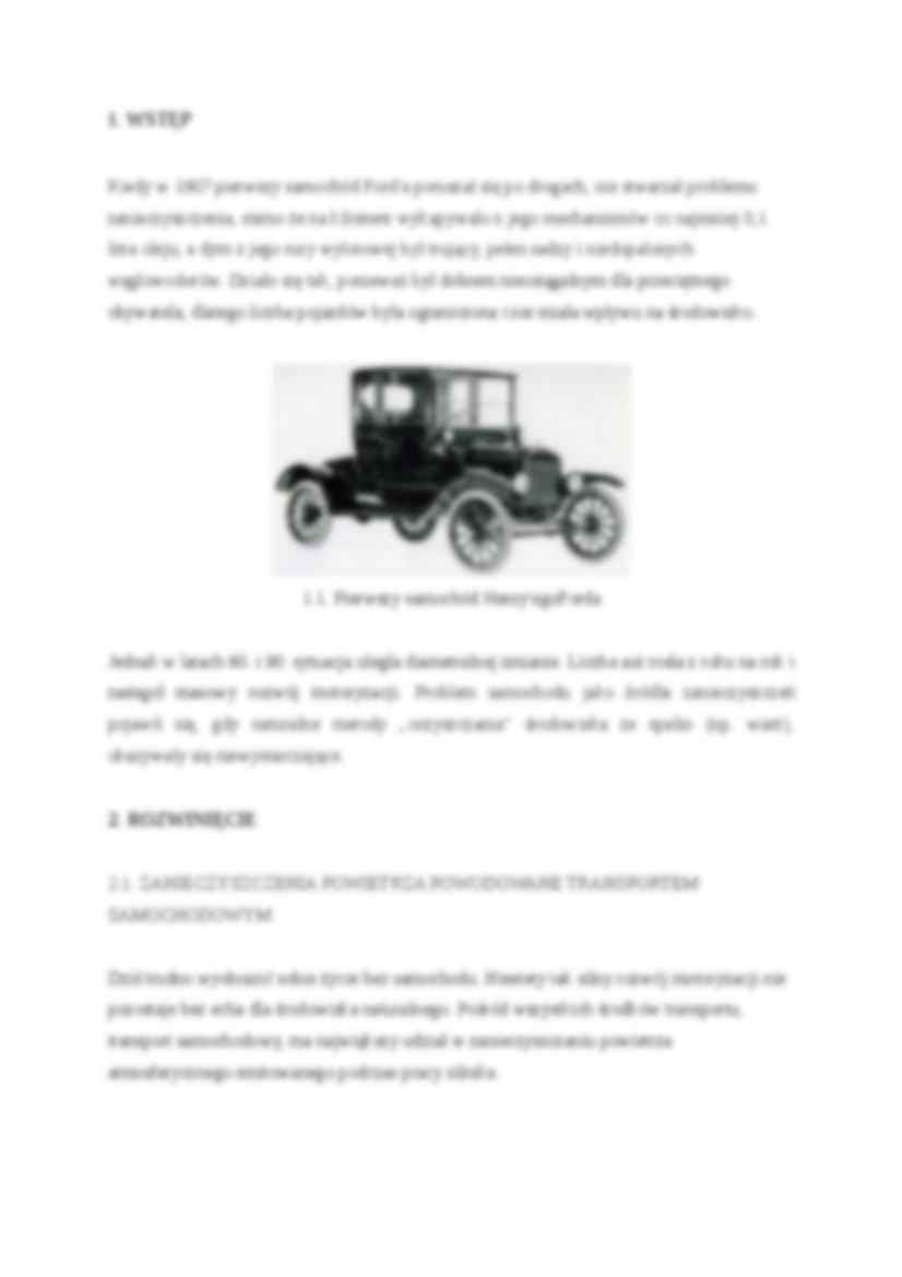 Rozwój motoryzacji a zanieczyszczenia powietrza-opracowanie - strona 3