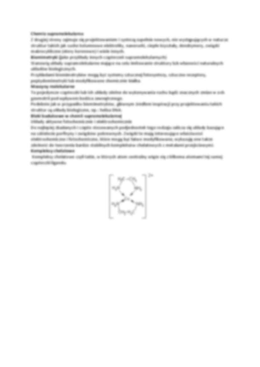 Chemia supramolekularna-opracowanie - strona 2