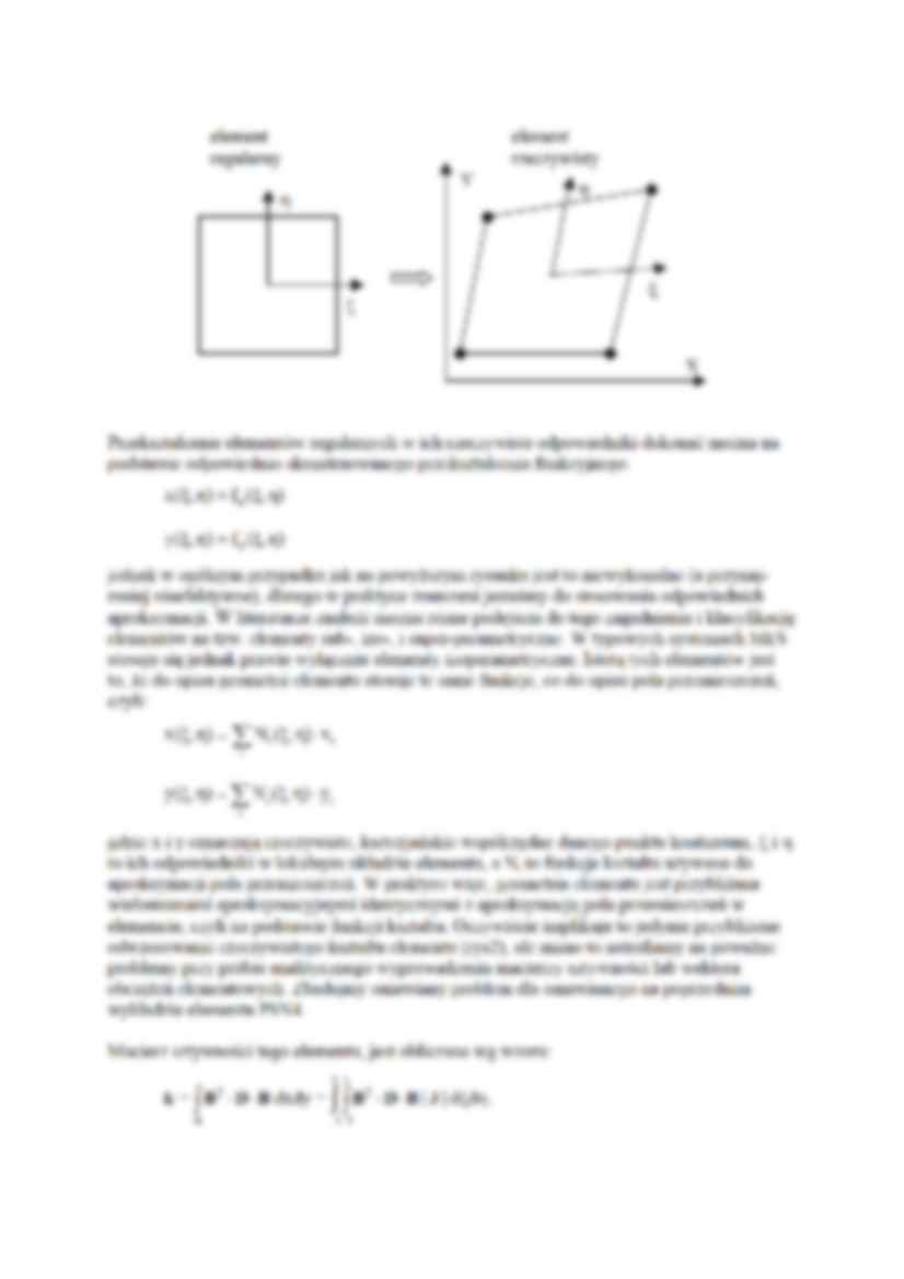 Elementy izoparametryczne - wykład - strona 2