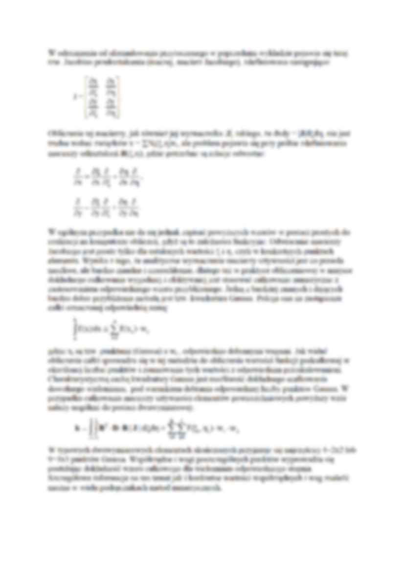 Elementy izoparametryczne - wykład - strona 3