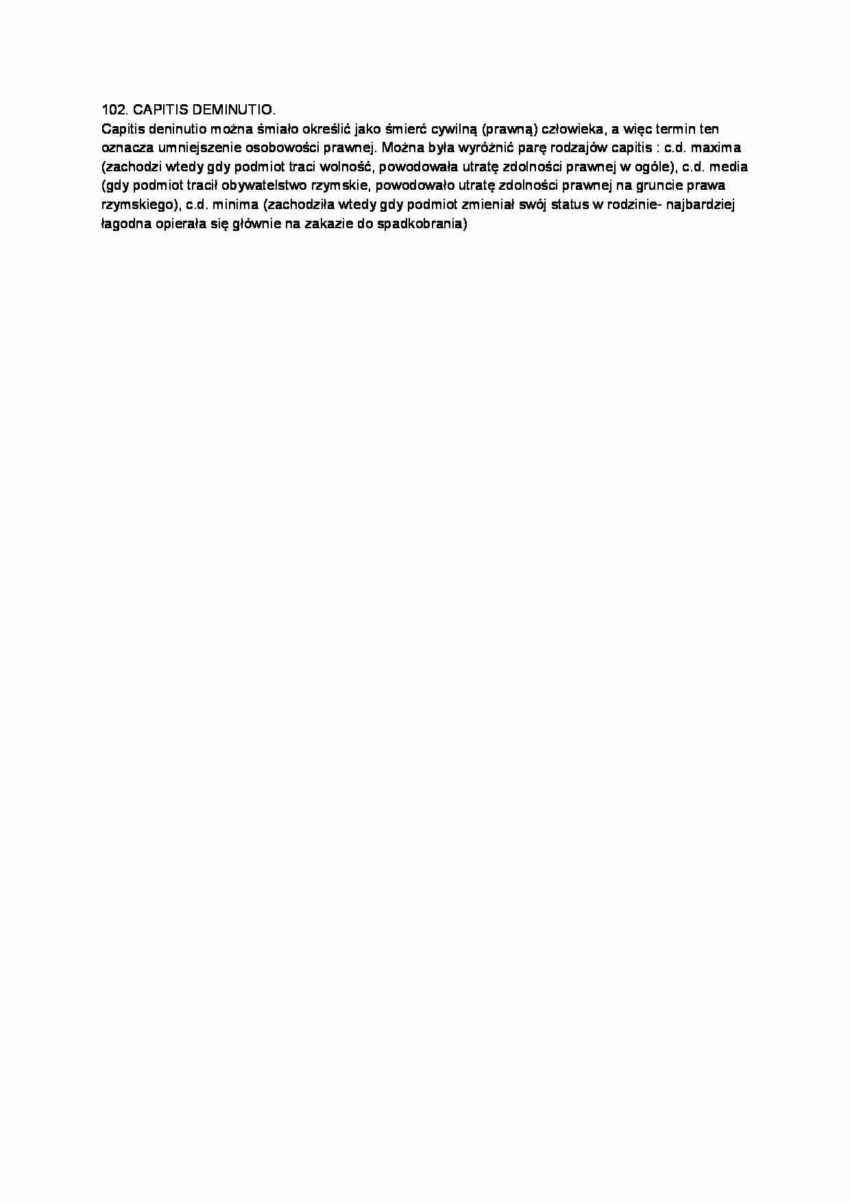 Capitis deminutio-opracowanie - strona 1