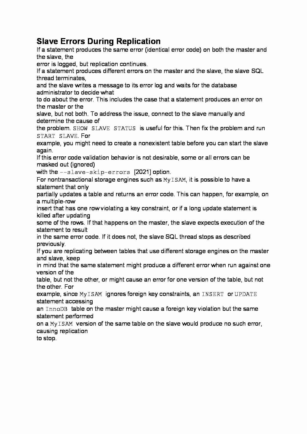 Slave Errors During Replication-opracowanie - strona 1