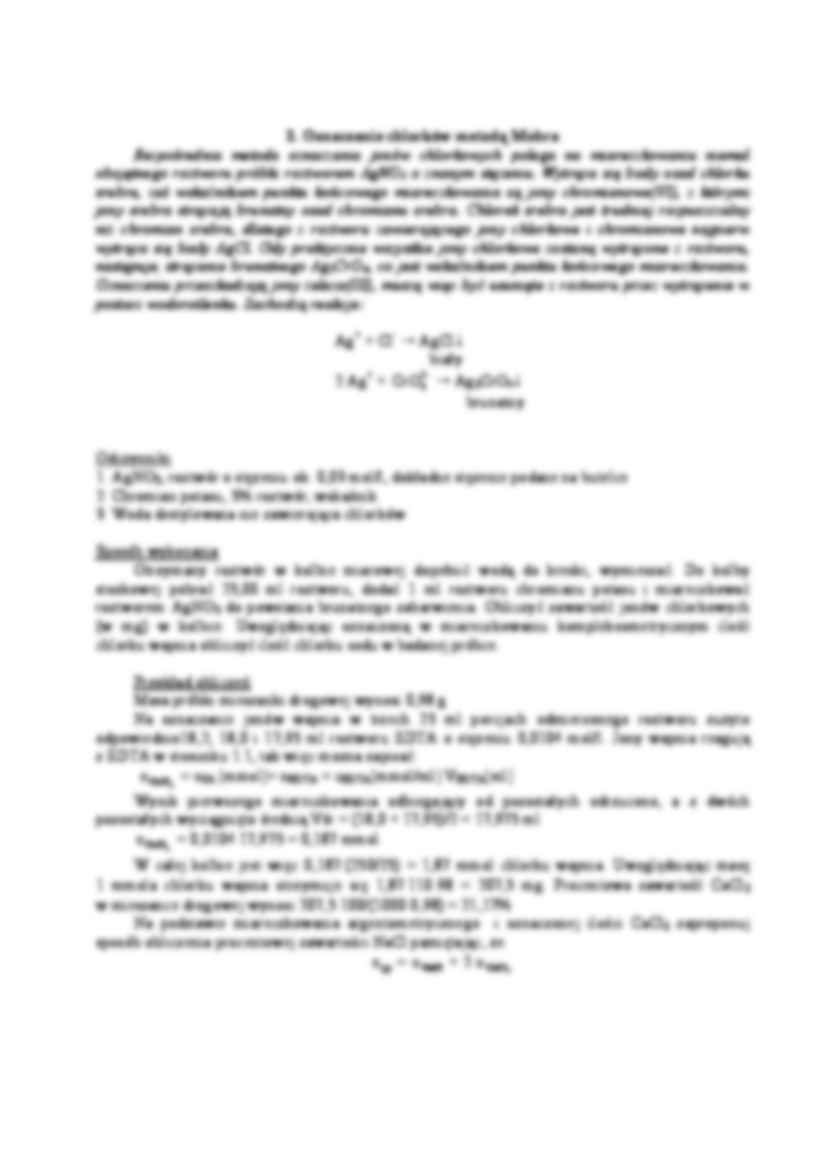 Instrukcja do ćwiczenia ChA2 - Kompleksometria, analiza strąceniowa - strona 2