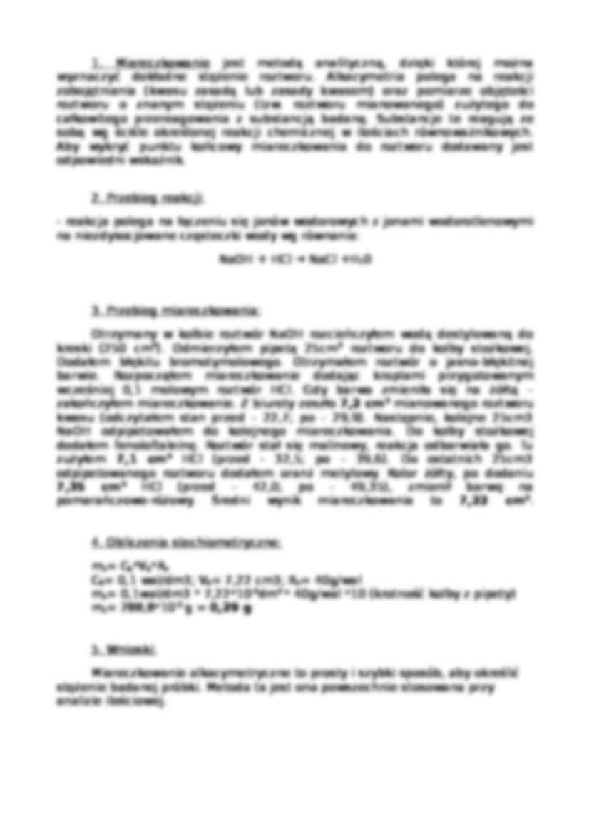 Sprawozdanie- miareczkowanie alkacymetryczne - strona 2