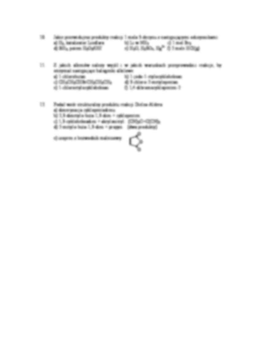 Chemia organiczna - ćwiczenia, lista III - strona 2