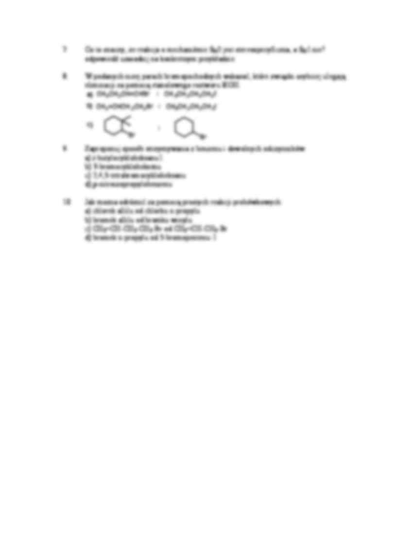 Chemia organiczna - ćwiczenia, lista V - strona 2