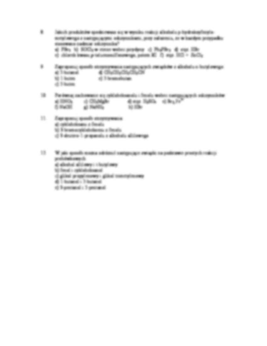Chemia organiczna - ćwiczenia, lista VI - strona 2