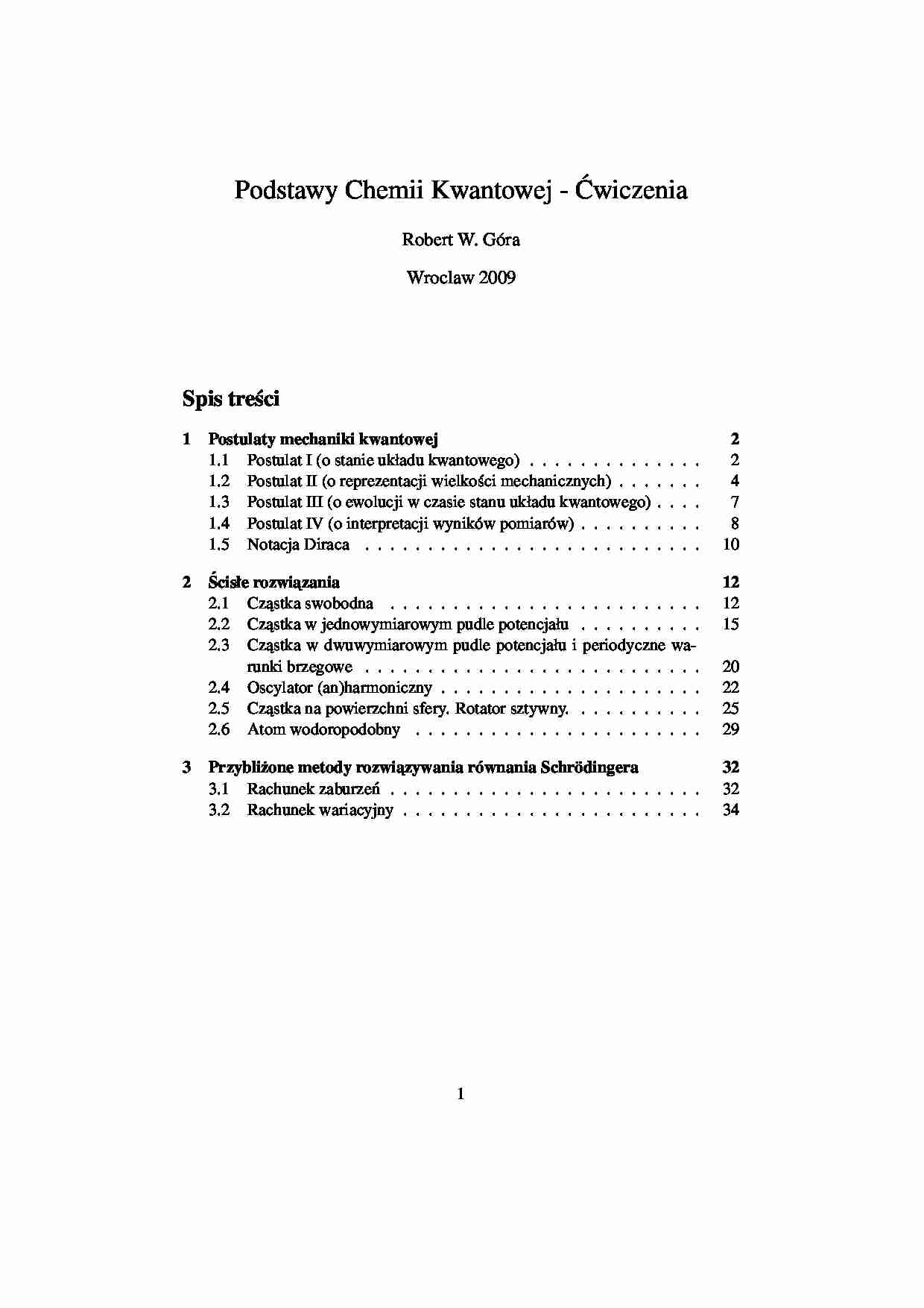 chemia kwantowa - notatki - całość - 2009 - strona 1