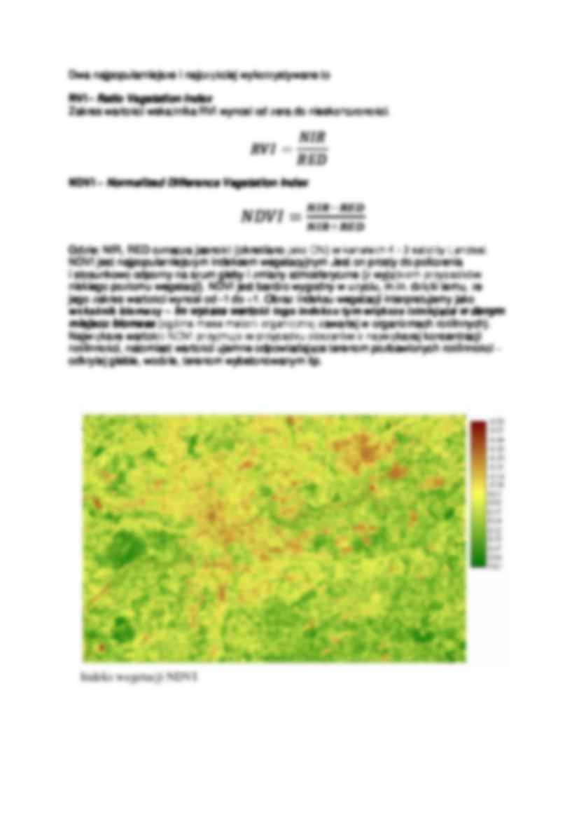 Analiza macierzy obrazowej wskaźnika biomasy - ćwiczenia - strona 3